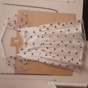 Sugar Thrillz Dolls kill Dress with cherries Size Large